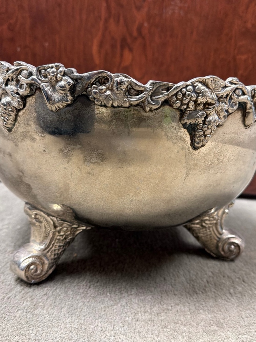 Vintage Silver-plated Footed Centerpiece Bowl